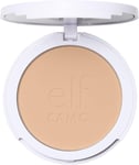 e.l.f. Camo Powder Foundation, Lightweight, Primer-Infused Buildable & Long-Las