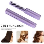 2In1 Professional Hair Straightener Curler Comb Fast Heating Negative Ion3045