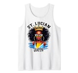 St. Lucia Queen Flag Independence, Lucian Beauty Women's Tank Top