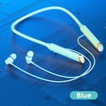 OLAF Neckband Headphones Fone Bluetooth Earphones Wireless Earbuds With Mic Sports Handsfree Bluetooth Headset Magnetic HIFI TWS-Blue-style B_XINENGJI