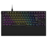 NZXT Function TKL Clavier mécanique Gamer pour PC - Éclairant - Switches RGB linéaires - Switches compatibles MX - Switches remplaçables à Chaud - Clavier Gamer Mecanique | EN (QWERTY) Noir