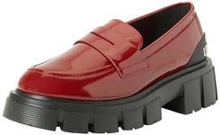 Love Moschino Femme Ja10045g0hib0550 Mocassin de Style Conduite, Bordeaux, 37 EU