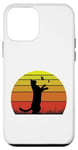 Coque pour iPhone 12 mini T-shirt rétro chat et papillons