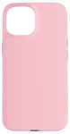 Coque pour iPhone 15 Couleur rose pâle simple