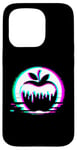 Coque pour iPhone 15 Pro Apple Glitch - Amateur de fruits de pomme vintage