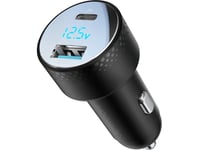 Joyroom Car Charger With Digital Display, U+C, Qc 3.0, Pd, 53W, Black(Jr-Ccd01)