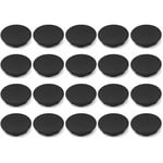 20x cache trou bouchon plastique 14,3mm (9/16) noir protection trou meuble mur cloison