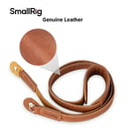 SmallRig Retro Brown Leather Camera Neck Strap, Shoulder Pad For Nikon Z fc