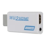 DATA FROG Wii - HDMI-yhteensopiva sovitinmuunnin 3,5 mm:n ääni PC:lle HDTV-näyttö Wii2 - HDMI-yhteensopiva muunnösovitin