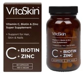 Vitaskin Multi-Vitamin Beauty Supplement Vitamin C Biotin Zinc 60 caps Vegan