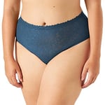 Sloggi Women's Zero Feel Lace 2.0 High Waist Underwear, Secret Lagoon, S