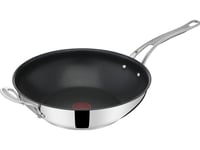 Tefal Jamie Oliver E3068834, Rund, Wokpanna, Rostfritt Stål, Titan, 210 ° C, Rostfritt Stål