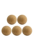 Lot de 5 balles de baby-foot en liège brut