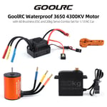 25T 4300KV Brushless Motor+60 ESC Combo Set RC Car For 1/10 RC Car Truck