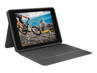 Logitech Rugged Folio - Tangentbord Och Foliefodral - Apple Smart Connector - Qwerty - Brittisk - För Apple 10.2-Inch Ipad (7:E Generation, 8:E Generation, 9:E Generation)