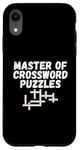 iPhone XR Puzzle Lover Master of Crossword Puzzles Case