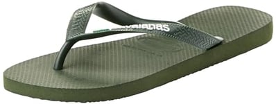 Havaianas Unisex Top Brasil Logo, Olive Green, 4.5/5