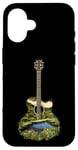 Coque pour iPhone 16 Guitare acoustique Nature Paysage Musique Lover Art