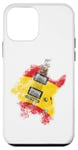 Coque pour iPhone 12 mini Guitare électrique drapeau espagnol Espagne guitariste