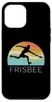 Coque pour iPhone 12 Pro Max Ultimate Frisbee Disque volant rétro pour homme et femme