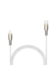 FIXED METAL series USB-C/Lightning MFI cable 2m White