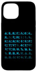 Coque pour iPhone 15 Lettres cyrilliques de l'alphabet russe bukwiza russkaja futbolka