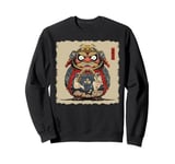 Daruma Doll Japan Japanese Art Samurai Ukiyo-e Vintage Sweatshirt