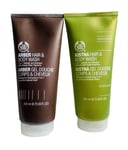 The Body Shop Arber & Kistna Hair Body Wash Shampoo Cleanser 200ml Discontinued