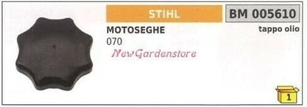 Bouchon Réservoir Huile Moteur Stihl Scie à Chaîne 070 005610