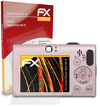 atFoliX 3x Screen Protection Film for Canon Digital IXUS 80 IS matt&shockproof
