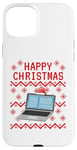 Coque pour iPhone 15 Plus Ordinateur laid Noël technicien informatique bureau drôle