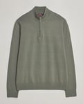 Morris Riley Cotton Half Zip Green