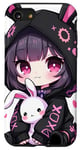 Coque pour iPhone SE (2020) / 7 / 8 Goth Bunny Anime Girl Cute E-Girl Gothique Outfit Grunge