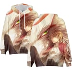 CAFINI Sweat À Capuche Unisexe Anime 3D Imprimé Livre des Amis De Natsume Madara Pull Sweat Périphérique Japonais Bande Dessinée Cadeau(2XS-4XL)