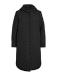 Vila Vigalia L/S Hooded Coat Svart