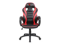 Red Fighter C6, Universal Gaming-Stol, 90 Kg, Polstret Sete, Polstret Rygg, Universell, Sort, Rød