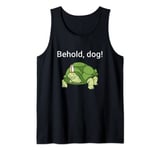 Behold Dog Funny Turtle Wearing A Priest Hat Tank Top