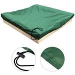 Couverture de bac à sable pour enfants petite couverture de bain carré vert imperméable à l'eau 150x150cm Bâche Bac à Sable 210D