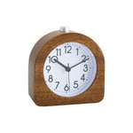 Ahlsen - Réveil avec lumière, réveil silencieux, réveil sonore, horloge de bureau rétro silencieuse en bois massif, 9644101mm