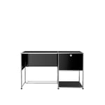 USM - USM Haller Desk Unit A -  Graphite Black - Skrivebord - Fritz Haller,Paul Schärer - Svart - Metall