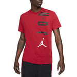 Nike CZ8402-687 M J JDN AIR Stretch SS Crew T-Shirt Mens Gym Red/Black/White S