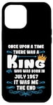 Coque pour iPhone 12 Pro Max Es war einmal ein König. Juli 1957 Geburtstag