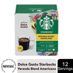 Nescafe Dolce Gusto Starbucks Coffee Pods Caps Box of 12 Americano Veranda Blend