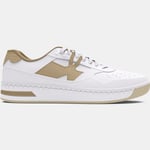 Chaussure en daim Under Armour Court 96 pour homme Blanc / Blanc / City Khaki 40