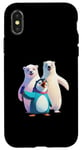 Coque pour iPhone X/XS Costume incroyable de pingouin pour les fans de l'Arctique