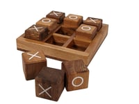 Wooden Knots and Crosses - Handmade Tic Tac Toe Set XO