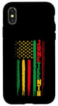 Coque pour iPhone X/XS Juneteenth Drapeau Black Freedom 1865 Black History