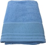 Caleffi spugnissima Gim Serviette de Bain, Coton, Bleu Ciel, CM. 90X140