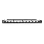 ACT Panneau de brassage modulaire Keystone 19" 24 ports blindé et non blindé 19" 1U - Installation en rack CAT6/CAT6A - PP1030