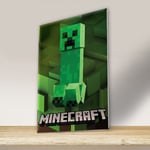 Minecraft Skylt - Creeper multifärg